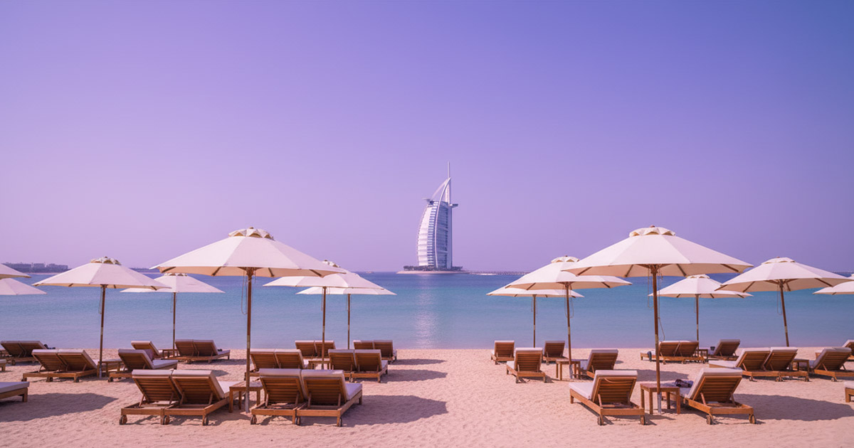 Dubai beach day